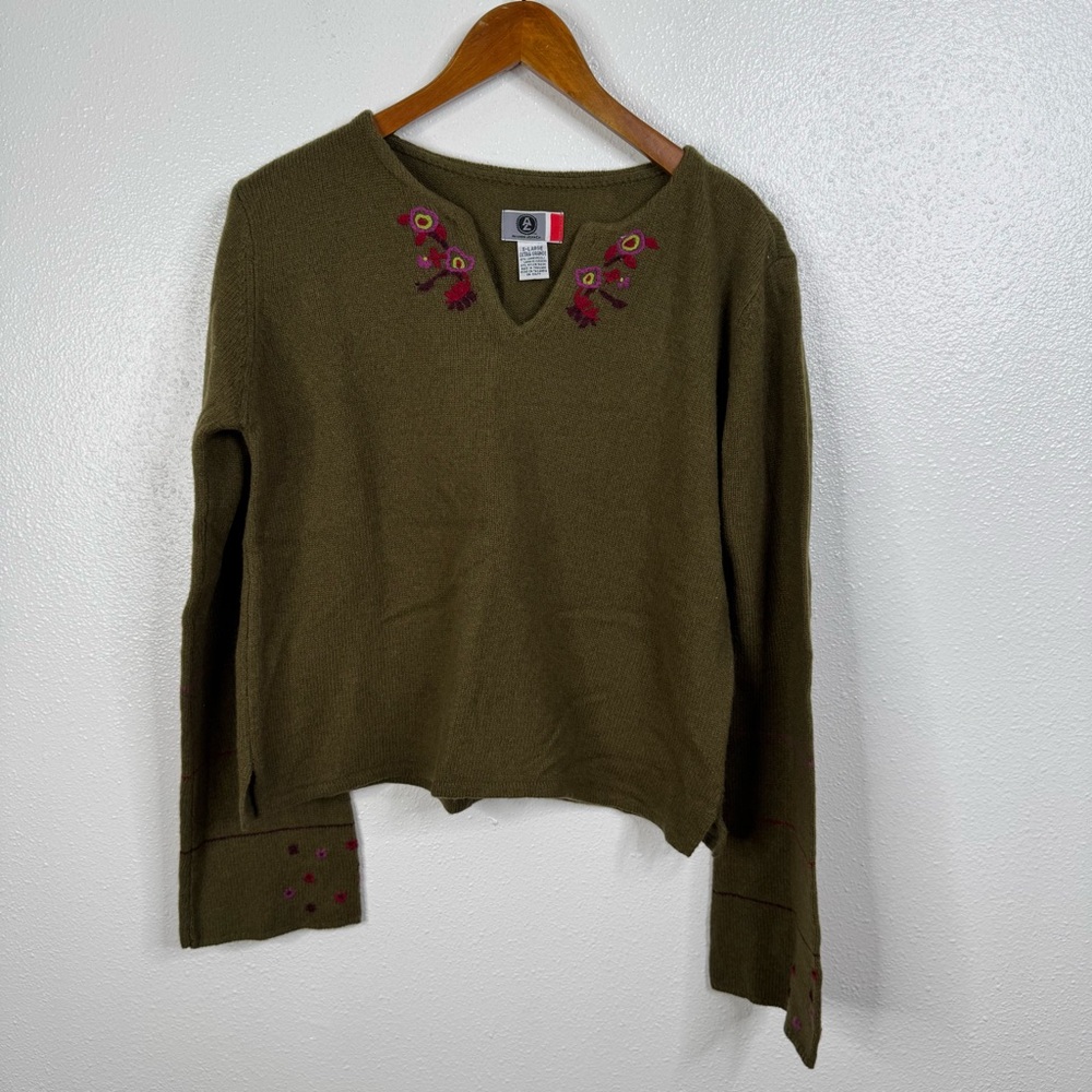 Arizona Jean Co Y2K Long Sleeve Lambs Wool Sweater‎ Size Xlarge